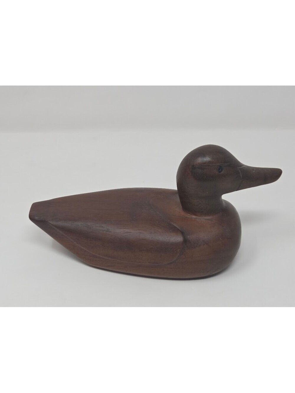 Bill Ford Wood Duck Decoy Signed Dated 1990 Hand Carved Decorative Figure